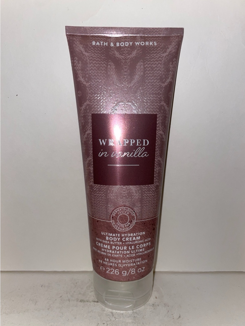 Bath & Body Works Wrapped In Vanilla Body Cream 8oz New